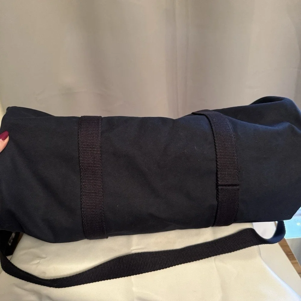 Harness Capital Banker Duffle Bag Canvas Navy Blue Scarborough & Tweed Made USA